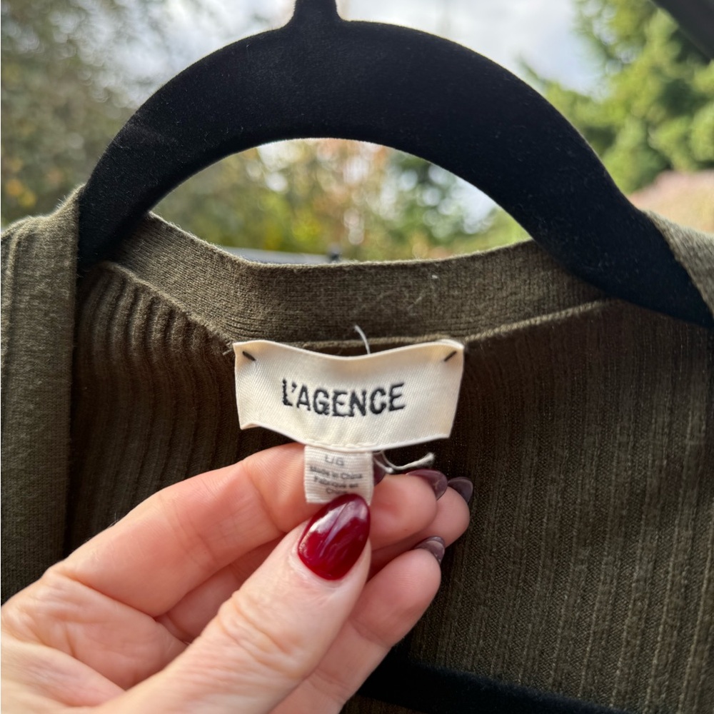 L'AGENCE Olive Longline Cardigan - Picture 4 of 4